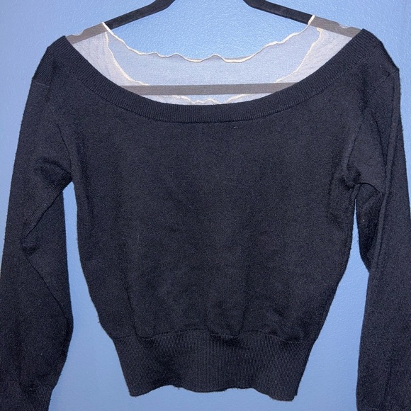 ASTR the label black sweater crop top - Picture 8 of 10